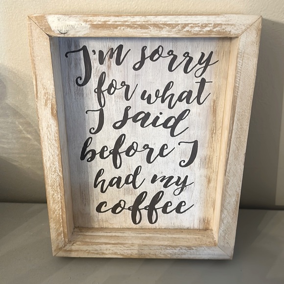 Kirklands Accents Coffee Decor Sign Poshmark